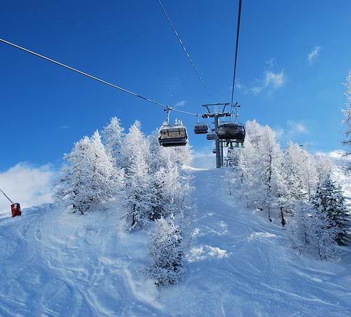 Chairlift over the slopes