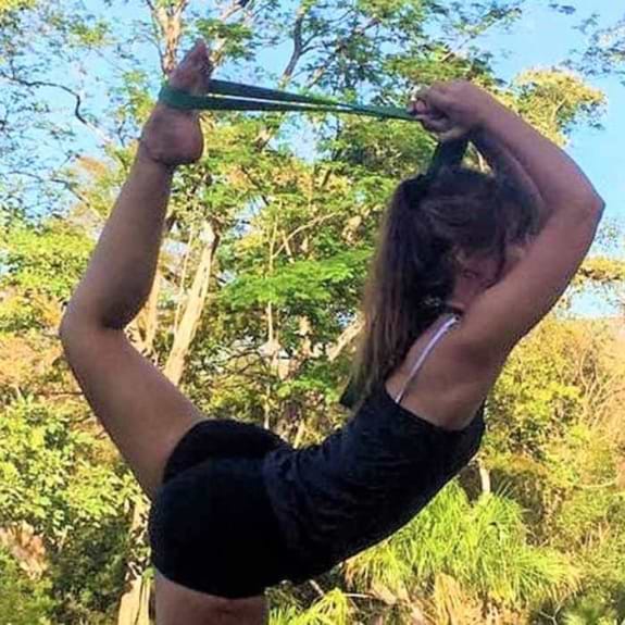 girl doing yoga