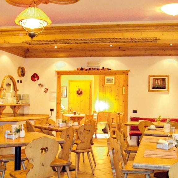 The dining area