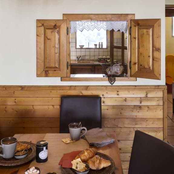 Typical breakfast area