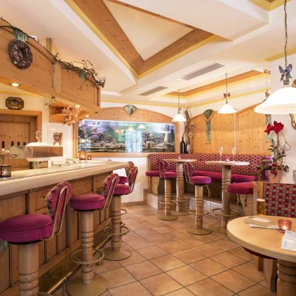The bar area
