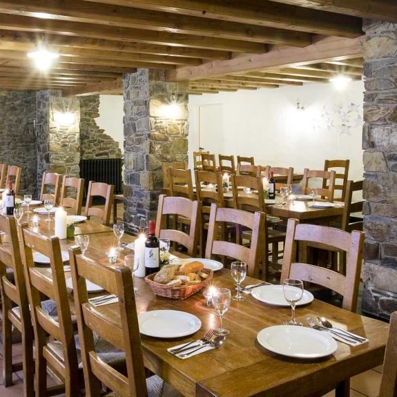 The large dining room