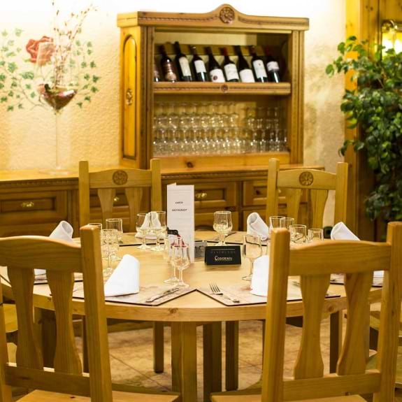 The dining room