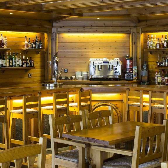 The large bar area