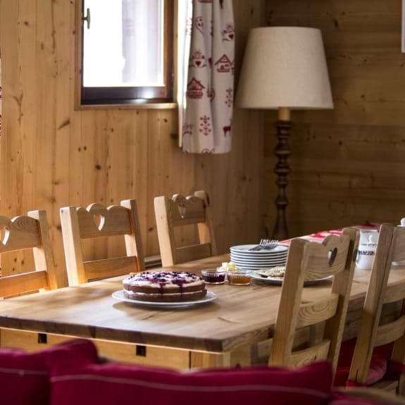 The dining area