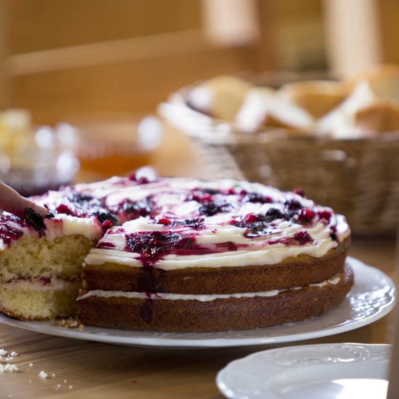 Freshly-made cake