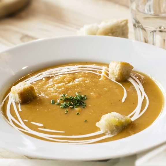 Warming soup