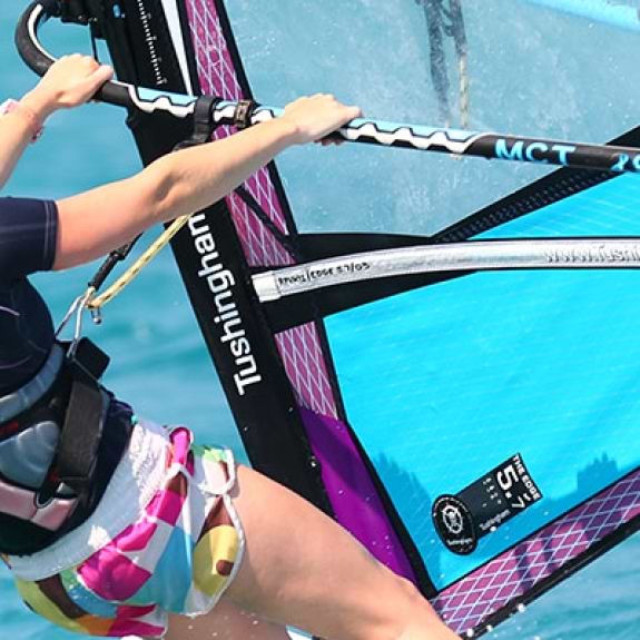 Woman Windsurfing 