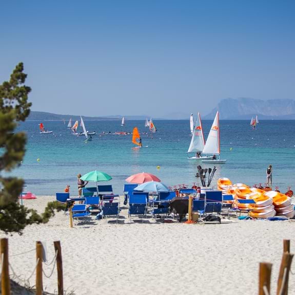 The beach at Baia dei Mori Beach Club