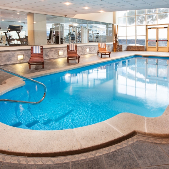 The hotel pool