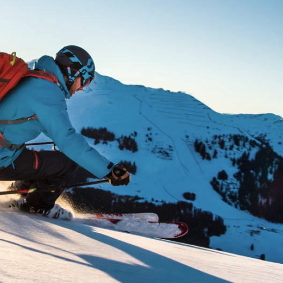 skiing