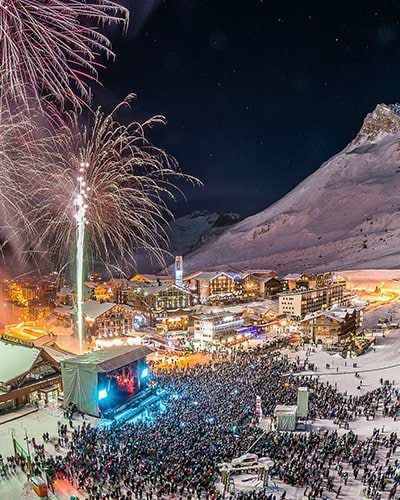 New year in the Alps