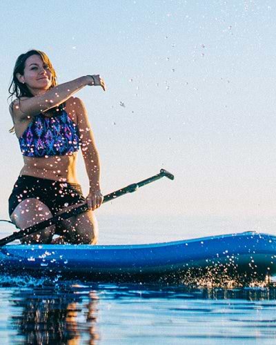 girl on paddle board
