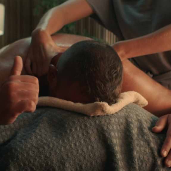 Man having a massage