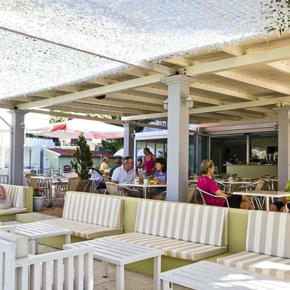 Bar and restaurant at Cosmos Beach Club