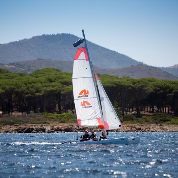 Dinghy sailing at Baia dei Mori Beach Club