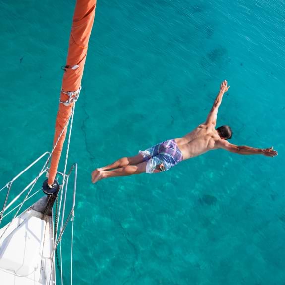 The beautiful, clear water in the Ionian