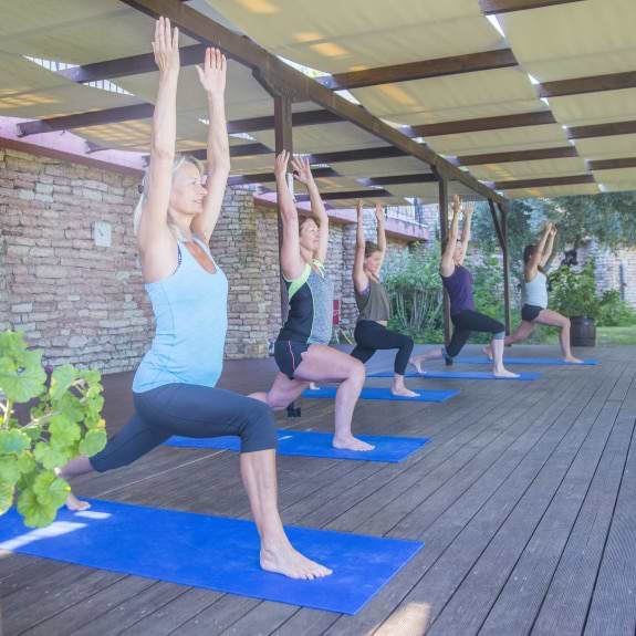 Fitness platform at Vounaki Beach Club