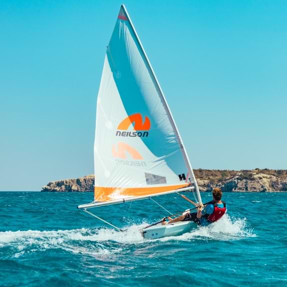 Dinghy sailing at Levante Beach Club