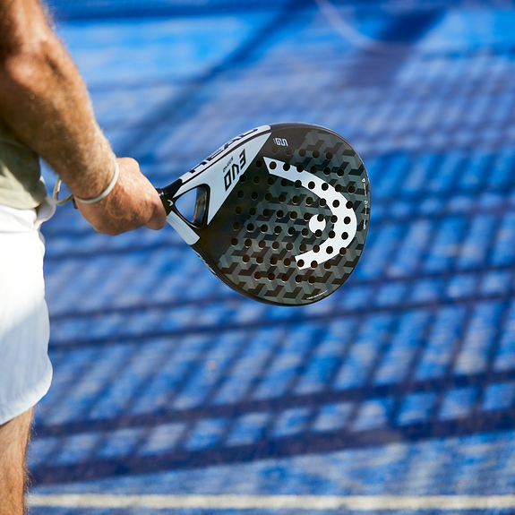 man playing padel