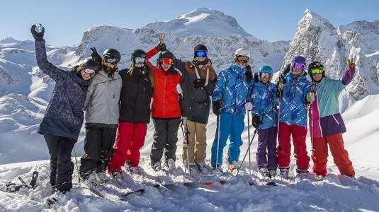 Group of skiers