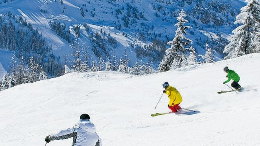skiers in Austria