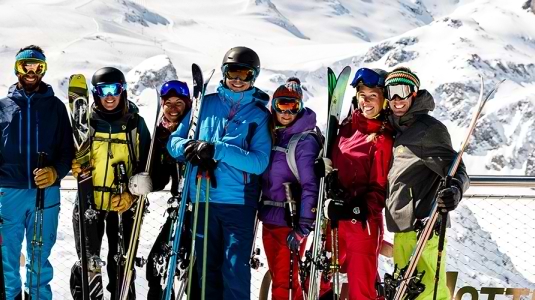 group ski holiday in Tignes