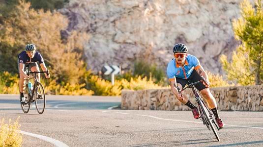 Toby simmons cycling in Mar Menor