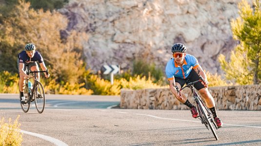 Toby simmons cycling in Mar Menor
