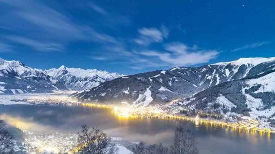 Zell am See by night