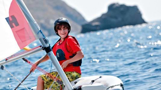 dinghy sailing in Lemnos