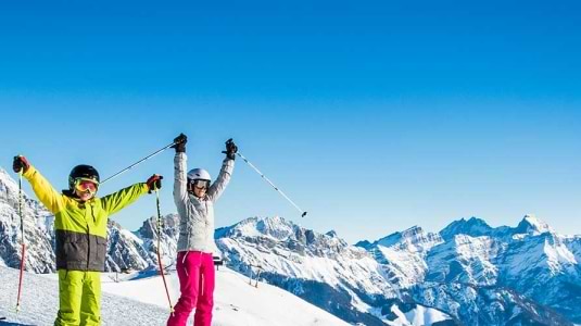 follow the leader skiing