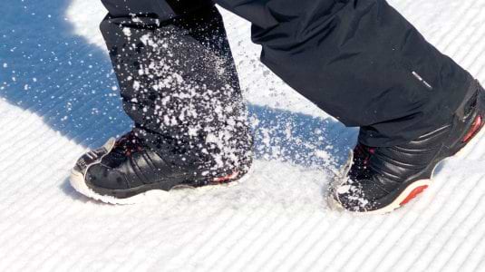 walking in snowboard boots