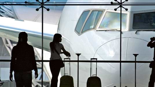 waiting for a plane