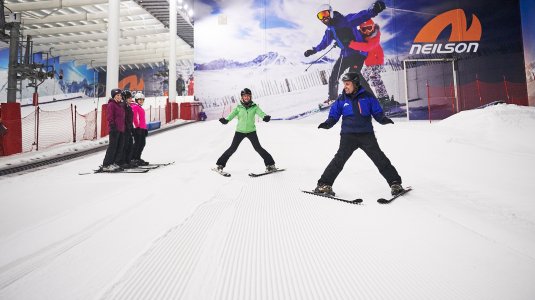 Learning to ski at The Snow Centre