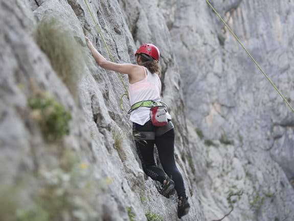 Rock climbing in Croatia