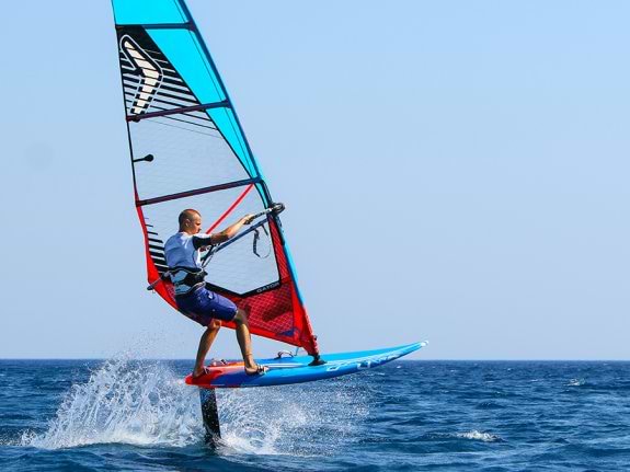 windsurf foiling in Greece with Neilson Active Holidays