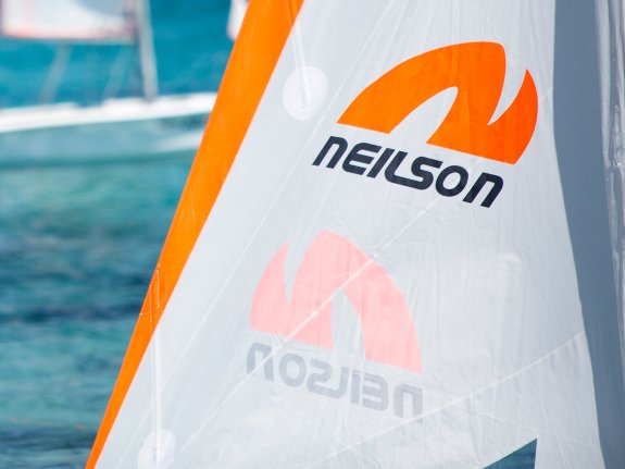 Neilson sailing in Sardinia