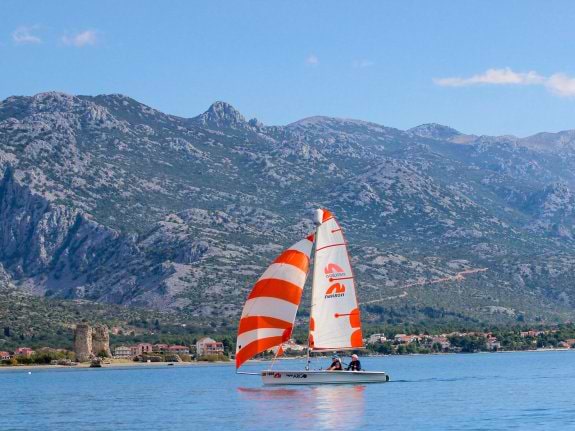 dinghy sailing in Croatia