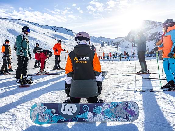 Learning on the slope.