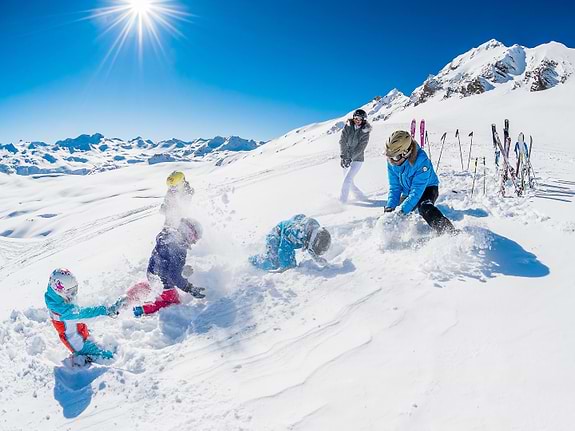 Having fun on the pistes
