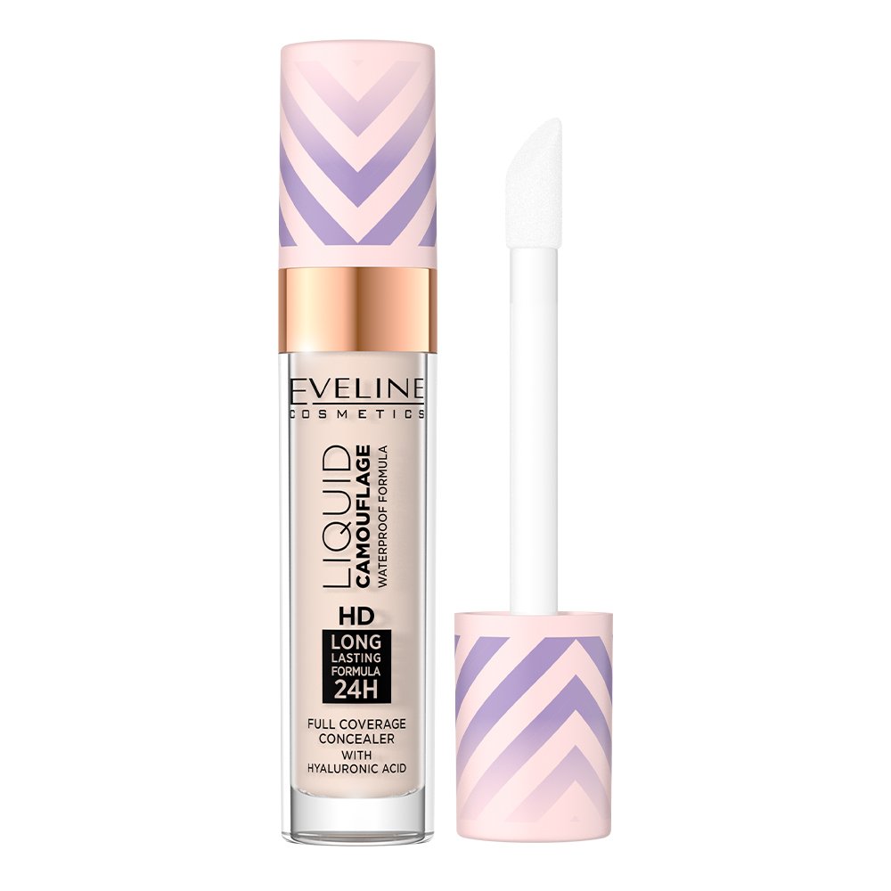 Waterproof camouflage concealer with hyaluronic acid