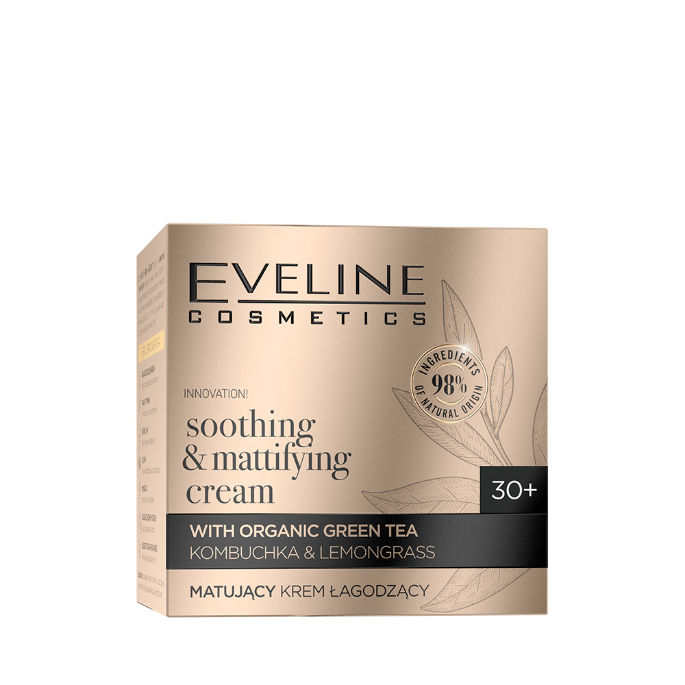 Eveline - ORGANIC GOLD Soothing&mattifying cream with organic green tea
