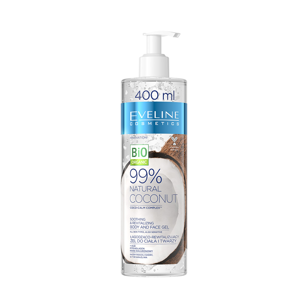 Eveline - 99% NATURAL COCONUT Smoothing & revitalizing body&face gel