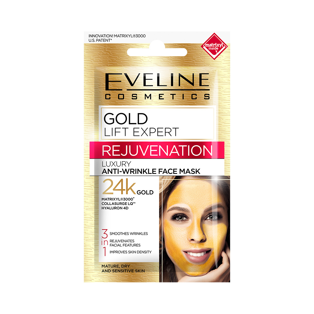Eveline - Gold Lift Expert Gold lift expert rejuvenation luxury anti-wrinkle mask 3in1
