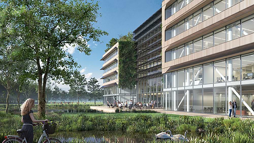 Plus Ultra Utrecht biedt bedrijven de kans om te groeien op een prominente locatie gelegen op het Utrecht Science Park. Plus Ultra Utrecht wordt een multi-tenant gebouw waar R&D bedrijven op het gebied van Life Sciences en gezondheid ruimte krijgen om te innoveren en te groeien. Het nieuwe gebouw wordt een inspirerende en levendige ontmoetingsplek op het grootste science park van Nederland. De naam ‘Plus Ultra’ sluit hier naadloos op aan. ‘Plus Ultra’ betekent ‘steeds verder’ en is een verwijzing naar de gedrevenheid om te blijven innoveren en verbeteren.