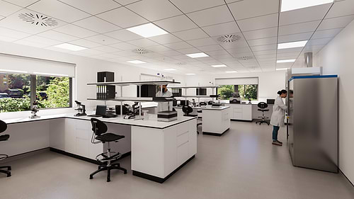 Sovereign House is a laboratory and office refurbishment delivered by Kadans Science Partner, located within The Science Quadrant at Abingdon Science Park. Purchased in 2022, the building expands the current Kadans ownership at Abingdon Science Park. Abingdon Science Park is prominently located within one of Europe’s most thriving research and development ecosystems, home to world leading companies and innovation driving SMEs. Tenants already include Akamis Bio, Penlon OxDevice, Continuum Life Sciences, Scilogica, Genefirst and many more.