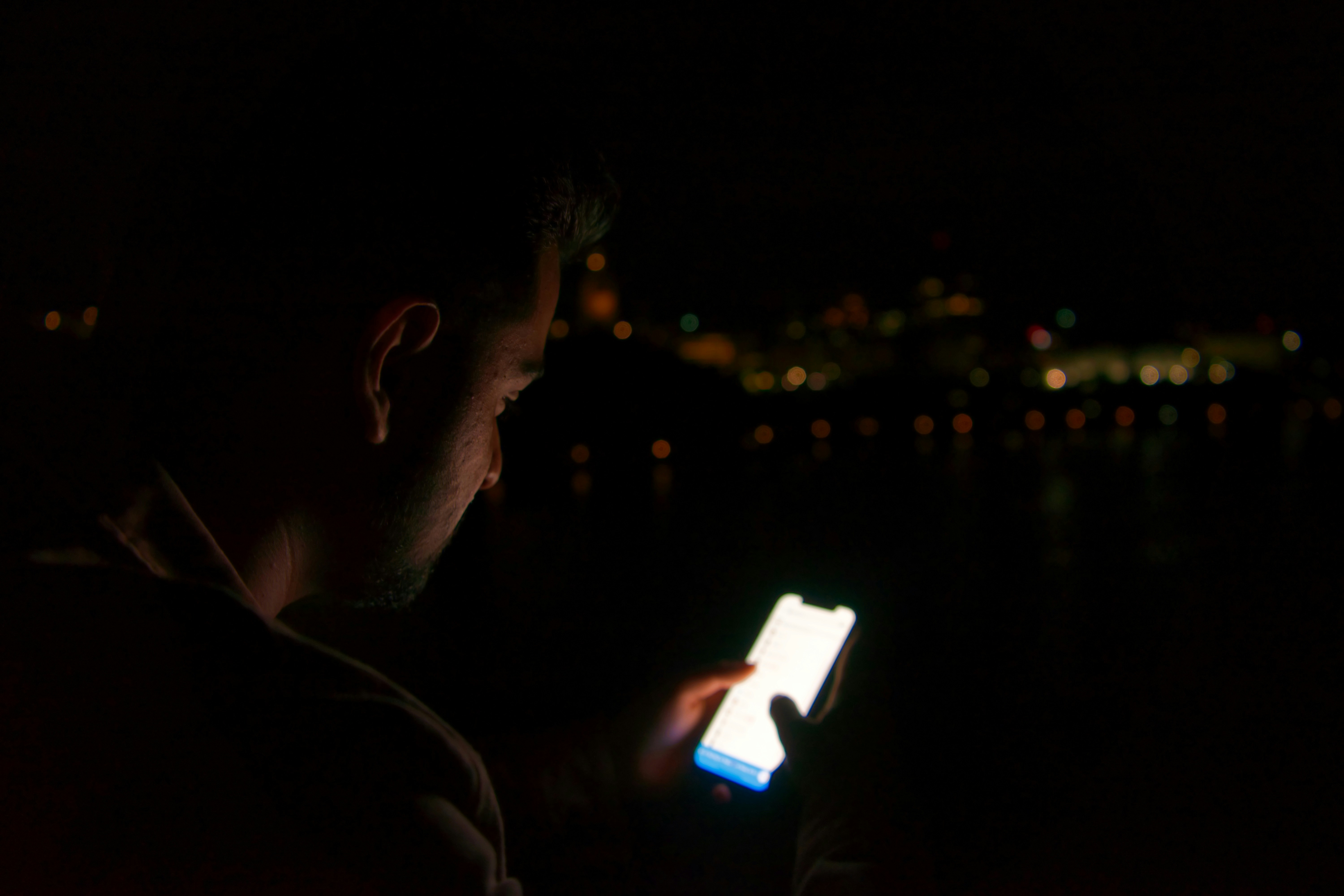 Phone at night