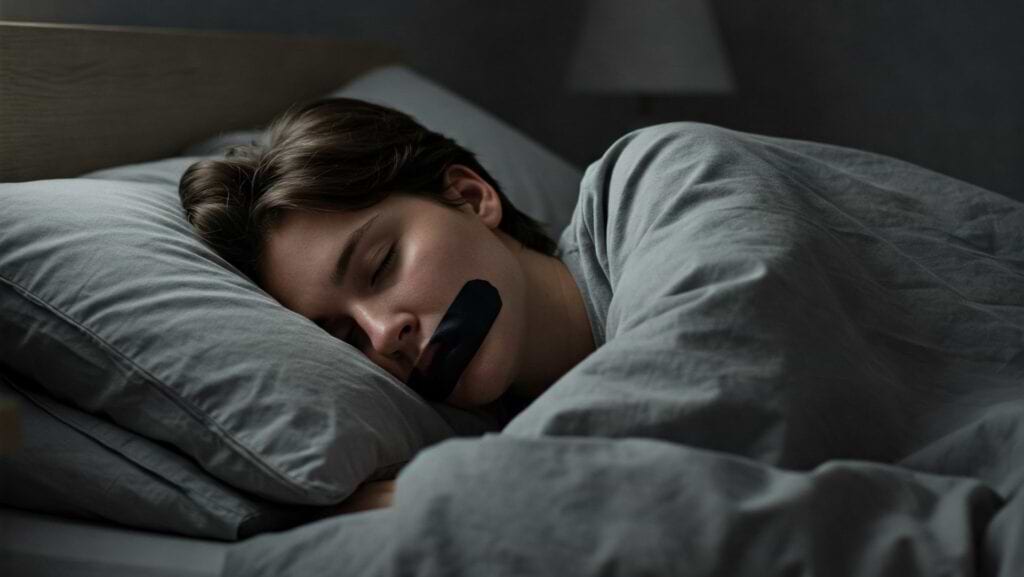 Mouth taping