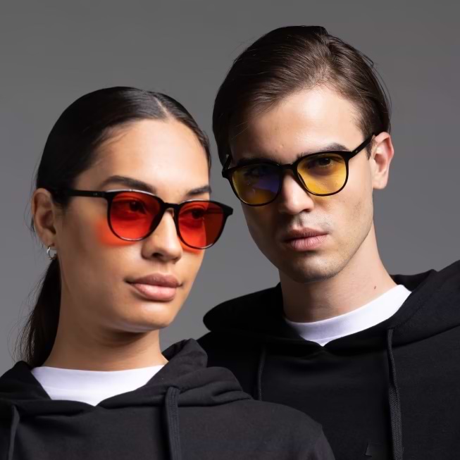 Red vs orange/yellow BLBG glasses